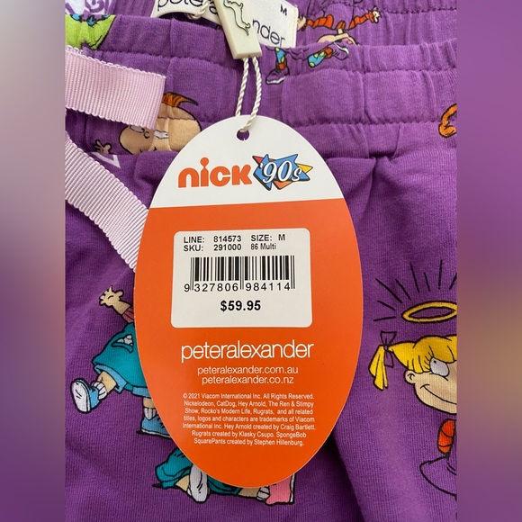 Peter Alexander , Nickelodeon, pjs shorts , size M New with Tag - Picture 5 of 7